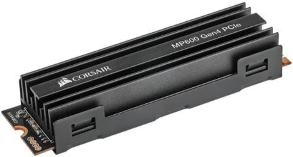 Corsair MP600 1TB PCIe Gen4 NVMe M.2 SSD, Soğutuculu, 4.950MB/s